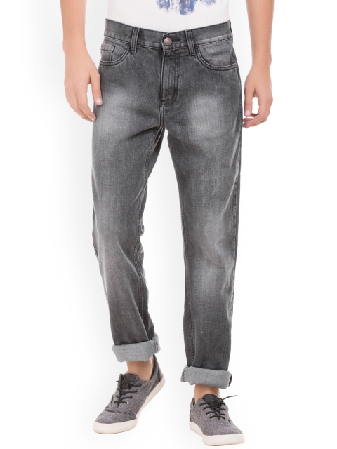 

Newport Men Charcoal Black Slim Fit Low-Rise Clean Look Jeans