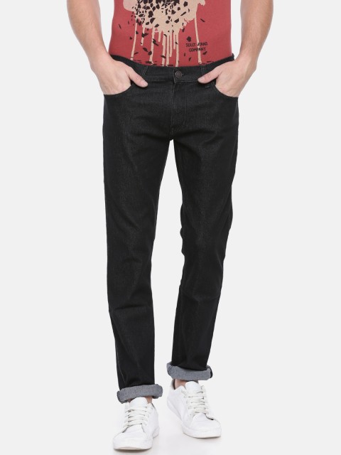 

Newport Men Black Slim Fit Low-Rise Clean Look Stretchable Jeans