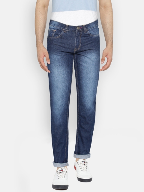 

Newport Men Blue Slim Fit Low-Rise Light Fade Clean Look Jeans