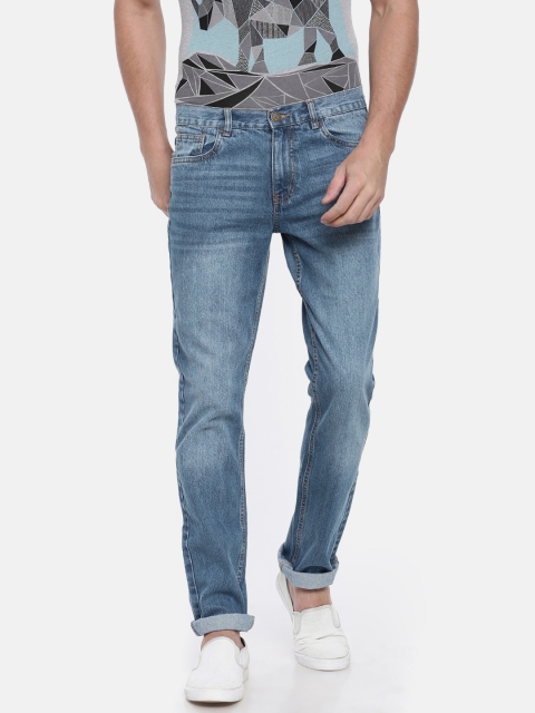 

Newport Men Blue Slim Fit Low-Rise Light Fade Clean Look Jeans
