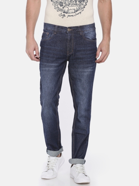 

Newport Men Blue Slim Fit Low-Rise Light Fade Clean Look Jeans