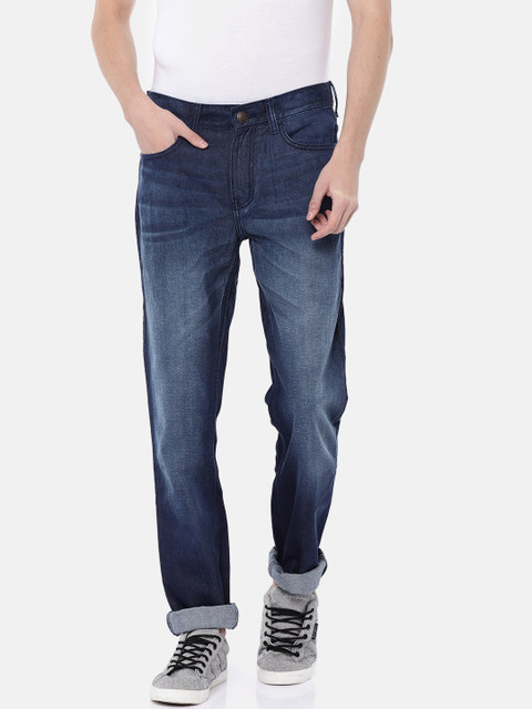 

Newport Men Blue Regular Fit Mid-Rise Clean Look Jeans