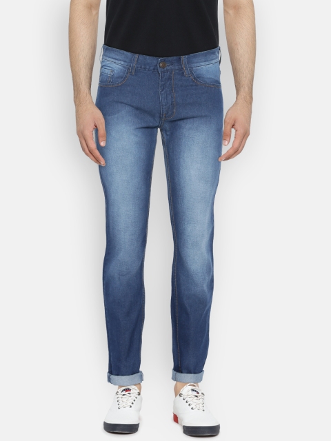 

Newport Men Blue Slim Fit Low-Rise Light Fade Clean Look Jeans