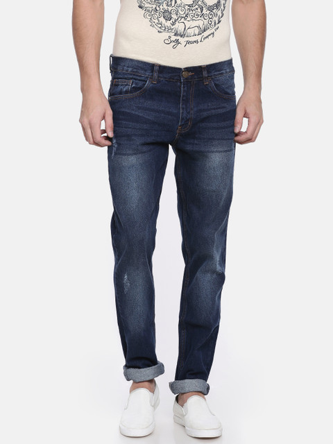 

Newport Men Blue Slim Fit Low-Rise Low Distress Jeans