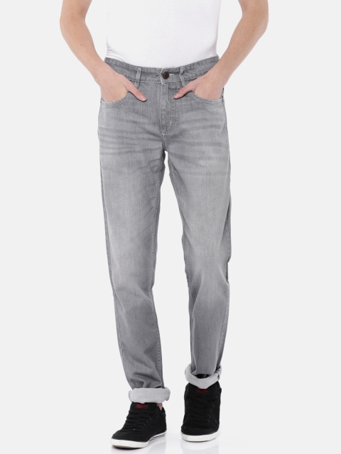 

Newport Men Grey Regular Fit Mid-Rise Clean Look Jeans