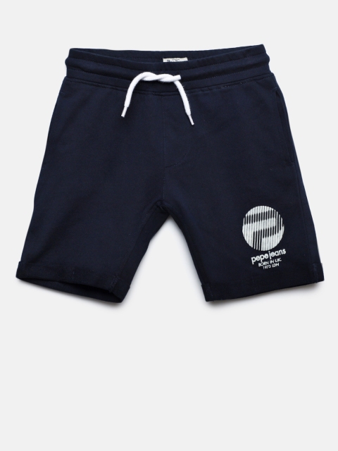 

Pepe Jeans Boys Navy Solid Regular Shorts, Navy blue