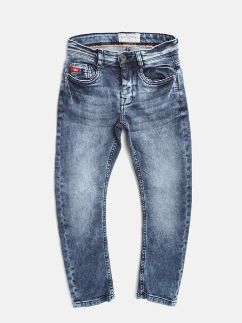 

Lee Cooper Boys Blue Banana Fit Mid-Rise Clean Look Stretchable Jeans