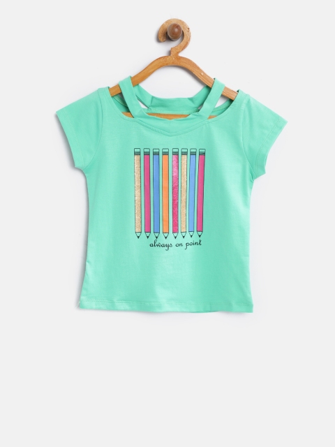 

Tiny Girl Girls Green Printed Top