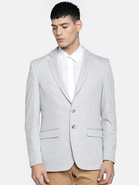 

ColorPlus Grey Single-Breasted Contemporary Fit Formal Blazer