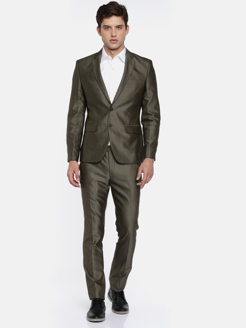 

Parx Men Brown Single-Breasted Urban Fit Formal Suit