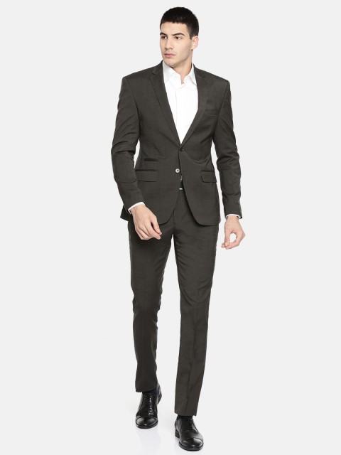 

Parx Brown Urban Fit Single-Breasted Formal Suit