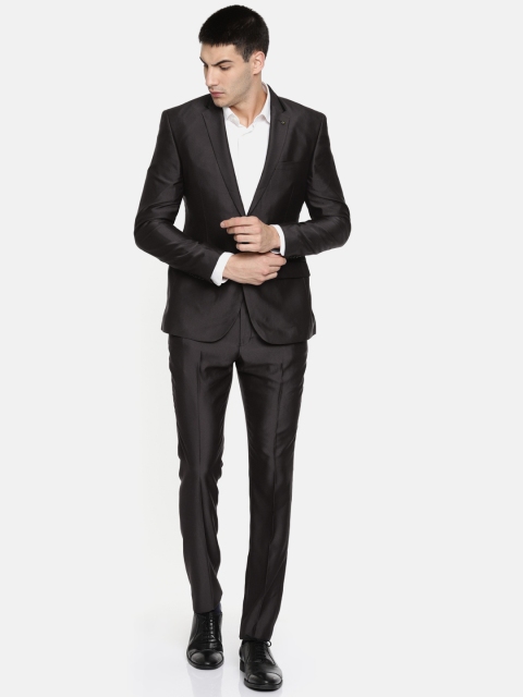 

Parx Brown Urban Fit Single-Breasted Formal Suit