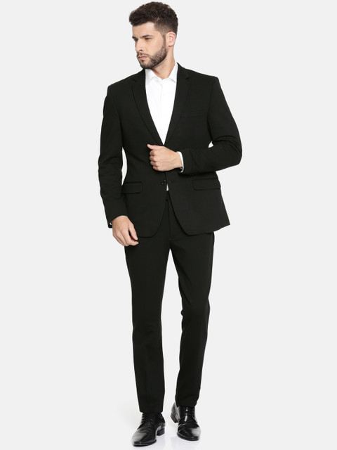 

Parx Men Black Urban Fit Single-Breasted Formal Suit