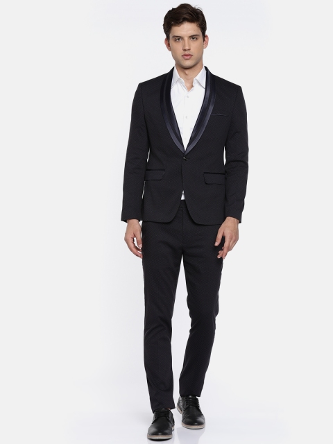 

Parx Men Blue Single-Breasted Urban Fit Formal Suit