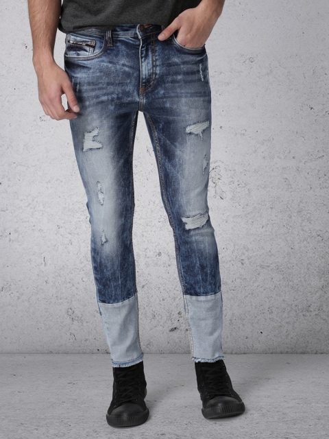 

Ecko Unltd Men Blue Slim Fit Mid-Rise Mildly Distressed Stretchable Jeans