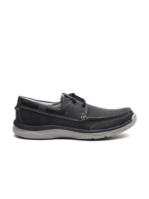 

Clarks Men Charcoal Grey Boat Shoes