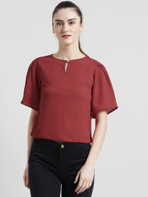 

Zink London Women Red Solid Top