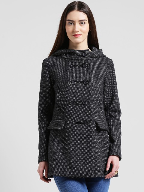 

Zink London Women Black Printed Duster Jacket