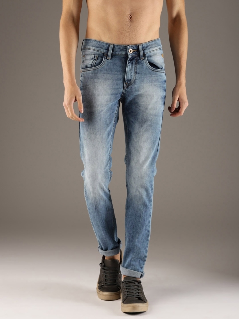 

Flying Machine Men Blue Jackson Skinny Fit Mid-Rise Clean Look Jeans