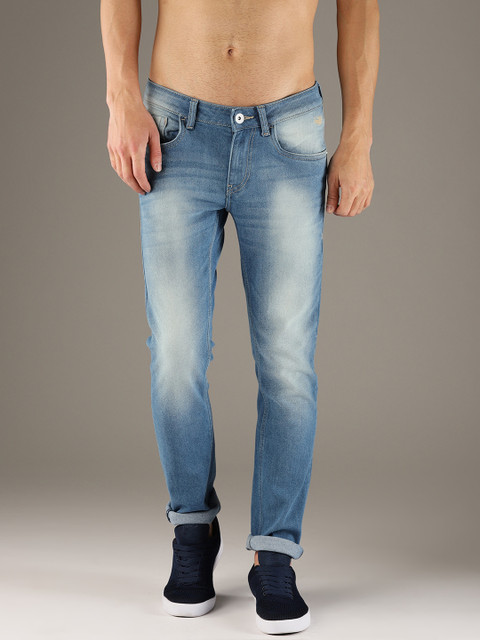 

Flying Machine Men Blue Jackson Skinny Fit Mid-Rise Clean Look Stretchable Jeans