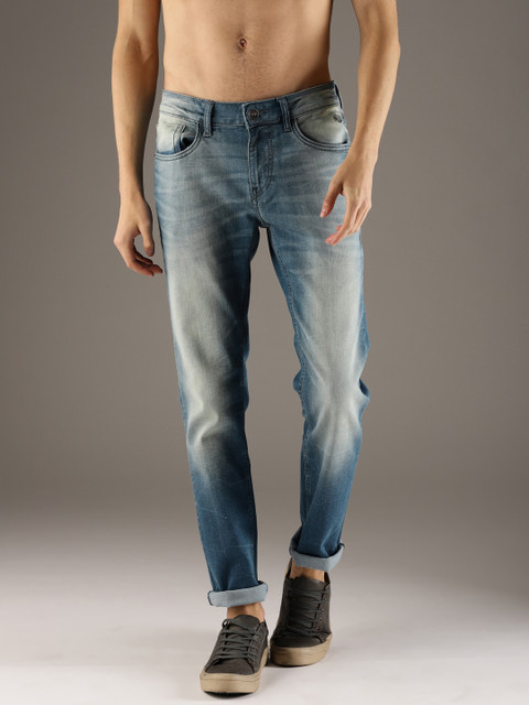

Flying Machine Men Blue Jackson Slim Fit Mid-Rise Clean Look Jeans