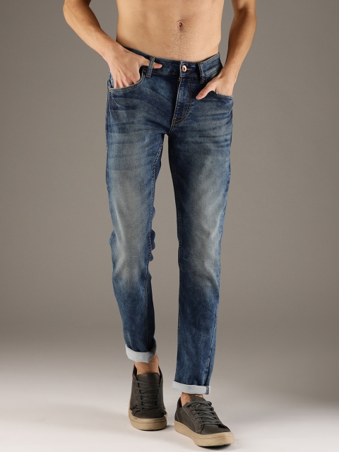 

Flying Machine Men Blue Jackson Skinny Fit Mid-Rise Clean Look Stretchable Jeans