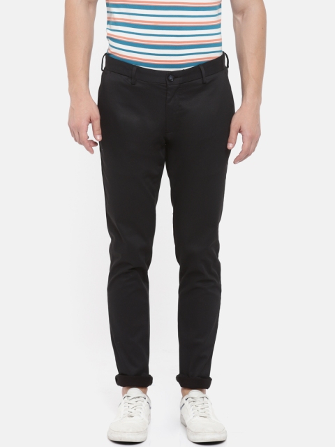 

J Hampstead Men Black Slim Fit Solid Chinos