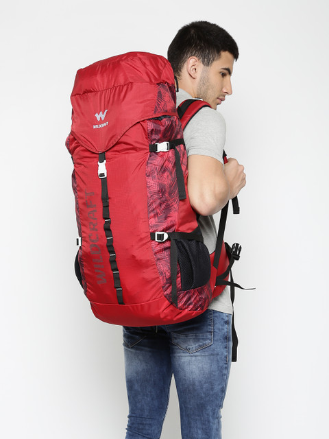 

Wildcraft Men Red RUS2 Foliage Printed Rucksack