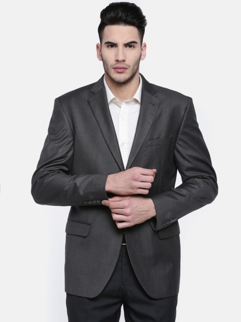 

J Hampstead Grey Contemporary Fit Single-Breasted Formal Blazer