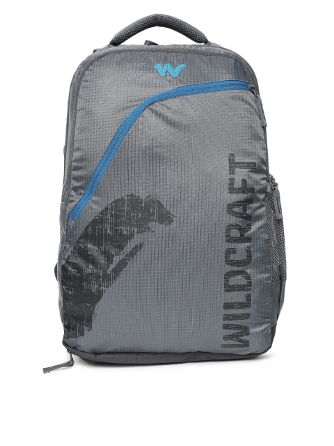 

Wildcraft Men Grey Brand Logo Backpack