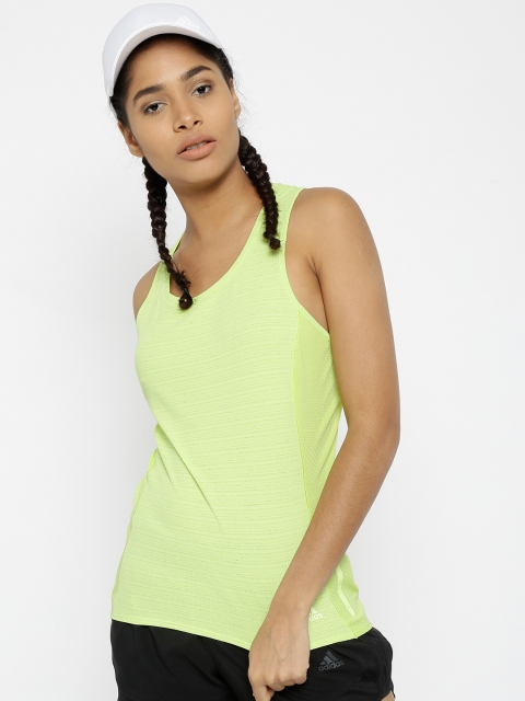 

ADIDAS Women Fluorescent Green FR Supernova 37C Running Tank Top