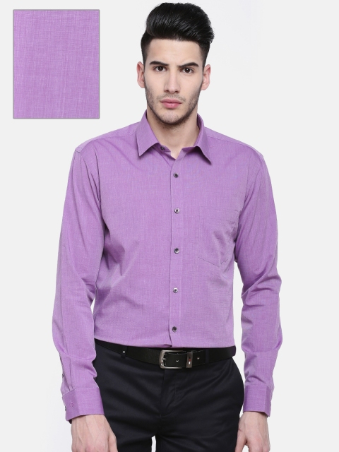 

Oxemberg Men Purple Slim Fit Solid Formal Shirt