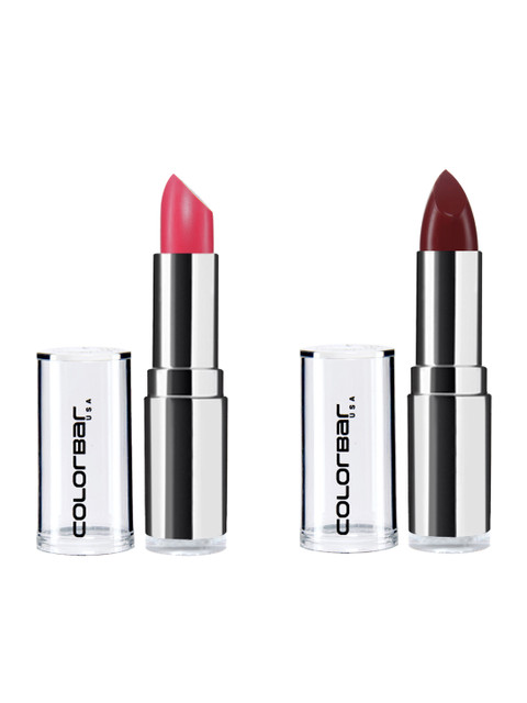 

Colorbar Set of 2 Velvet Matte Lipsticks, Brown
