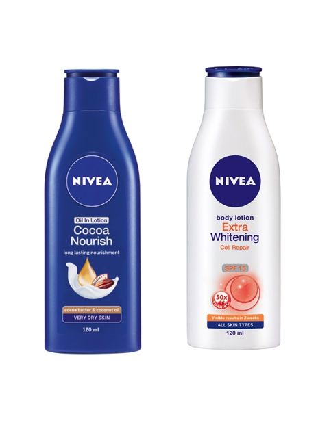 

Nivea Unisex Set of 2 Body Lotion, White