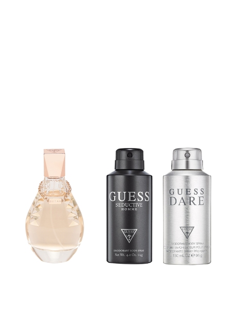 

GUESS Women Set of Eau De Toilette & 2 Deodorants 100ml+ 150ml+ 150ml, Peach