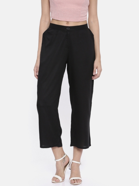 

Global Desi Women Black Original Regular Fit Solid Culottes