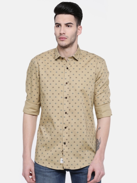 

Solly Sport Men Khaki Regular Fit Printed Casual Shirt