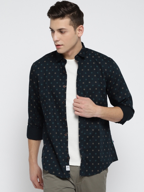 

Solly Sport Men Navy Blue Classic Slim Fit Solid Casual Shirt