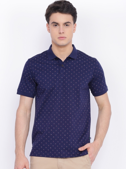 

Solly Sport Men Blue Printed Polo Collar T-shirt