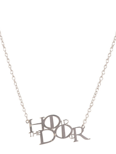 

EFG Silver-Toned Chain With Pendant