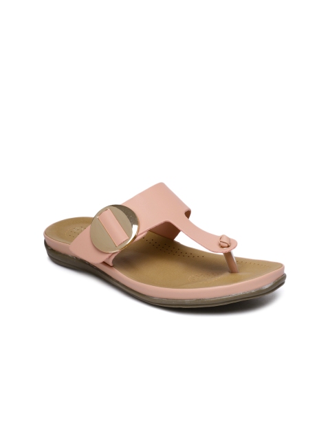 

CODE by Lifestyle Women Pink Solid Synthetic T-Strap Flats