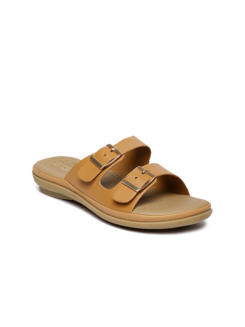 

CODE by Lifestyle Women Brown Solid Synthetic Open Toe Flats