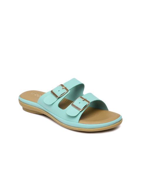 

CODE by Lifestyle Women Blue Solid Synthetic Open Toe Flats