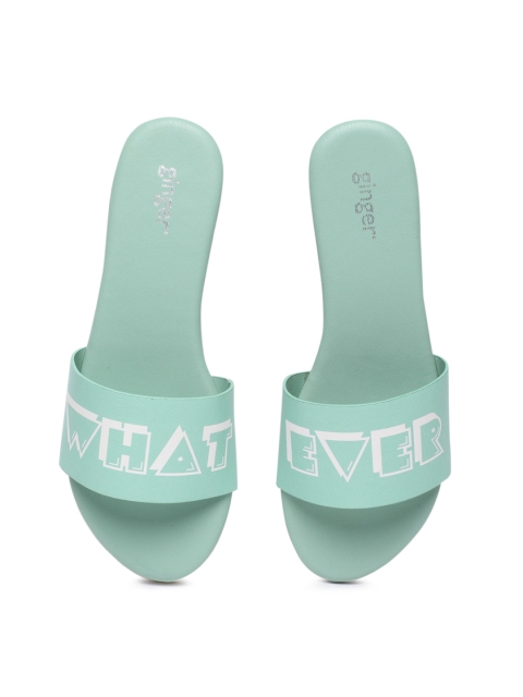 

Ginger by Lifestyle Women Green Printed Flats