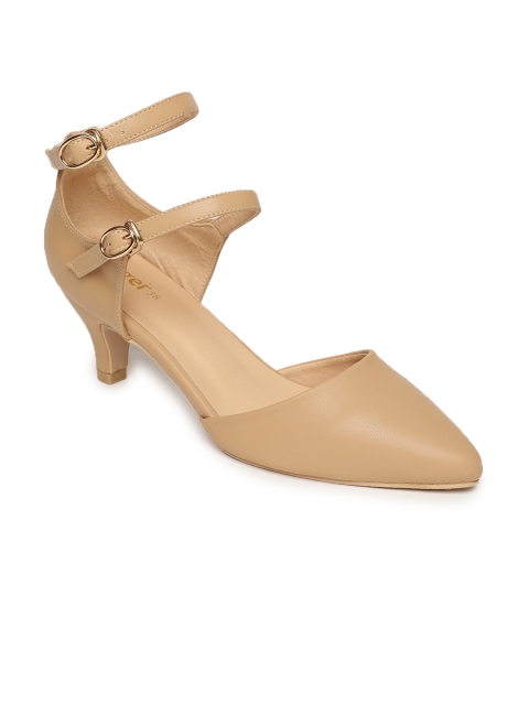 

Ginger by Lifestyle Women Beige Solid Pumps