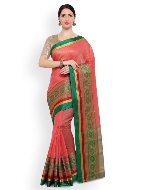 

Ligalz Pink Printed Saree