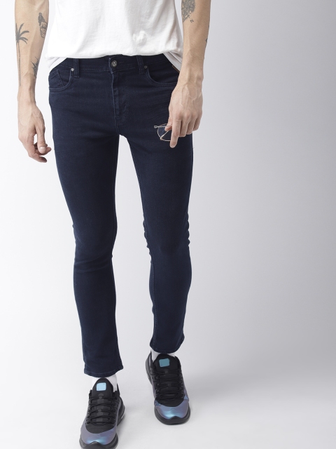 

Harvard Men Blue Skinny Fit Mid-Rise Clean Look Stretchable Cropped Jeans