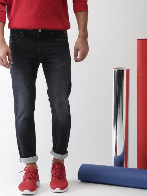 

Harvard Men Navy Blue Skinny Fit Mid-Rise Clean Look Stretchable Jeans