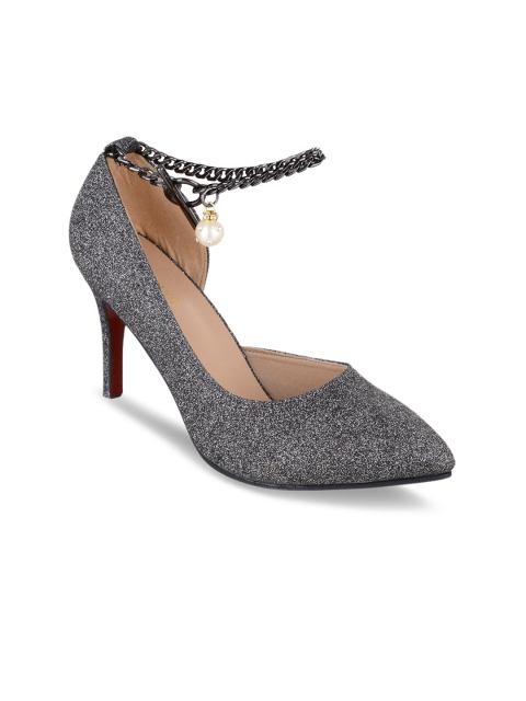 

SHUZ TOUCH Women Brown Solid Pumps, Grey
