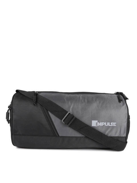 

Impulse Grey & Black Colourblocked Unisex Duffel Bag